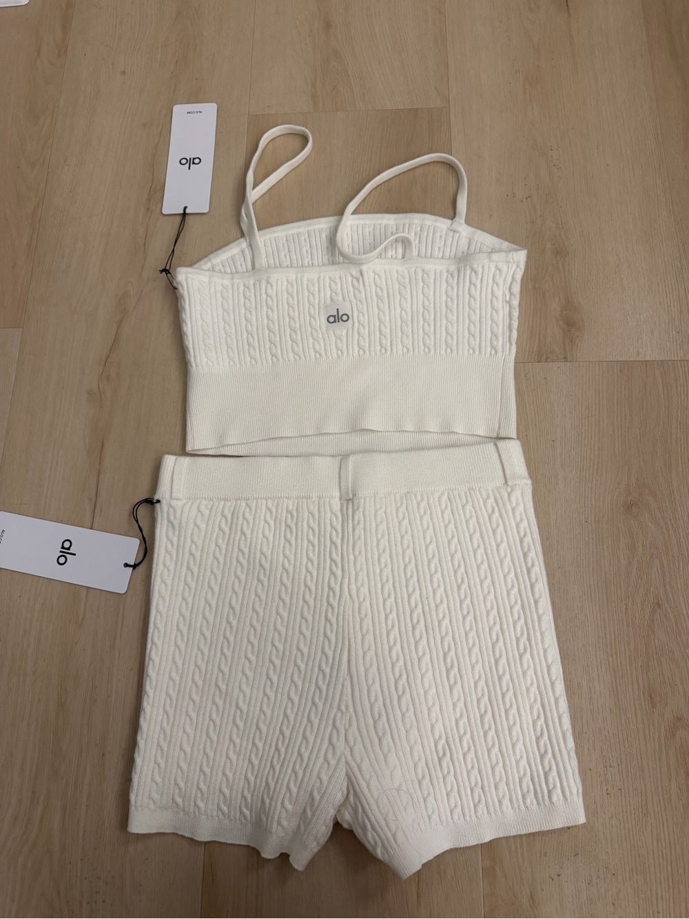 Mini Cable Tank & High Waist Short Set - Picture 7 of 7